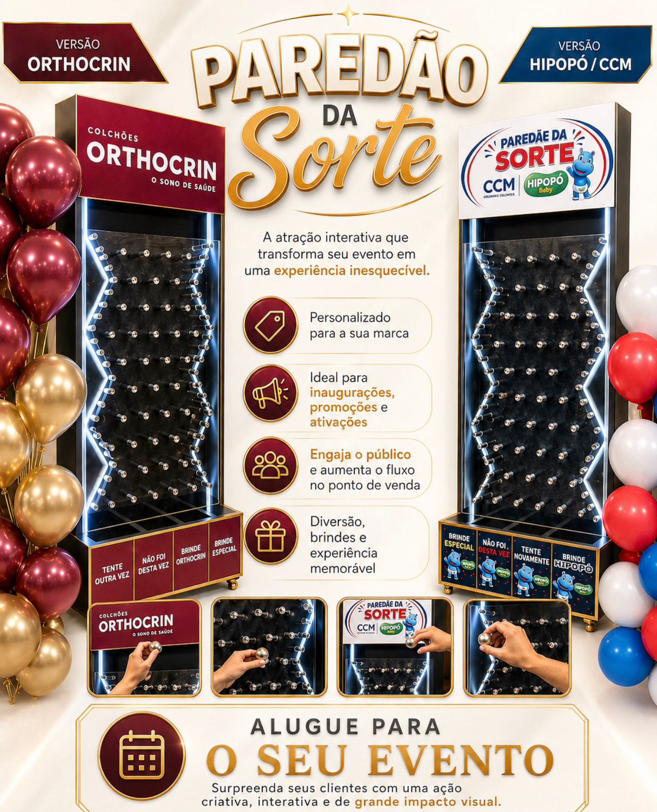 Parede da Sorte — Locação